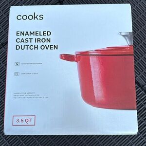 NEW Cooks Enameled Cast Iron Dutch Oven